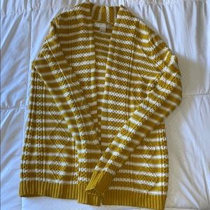 Yellow cardigan from banana republic